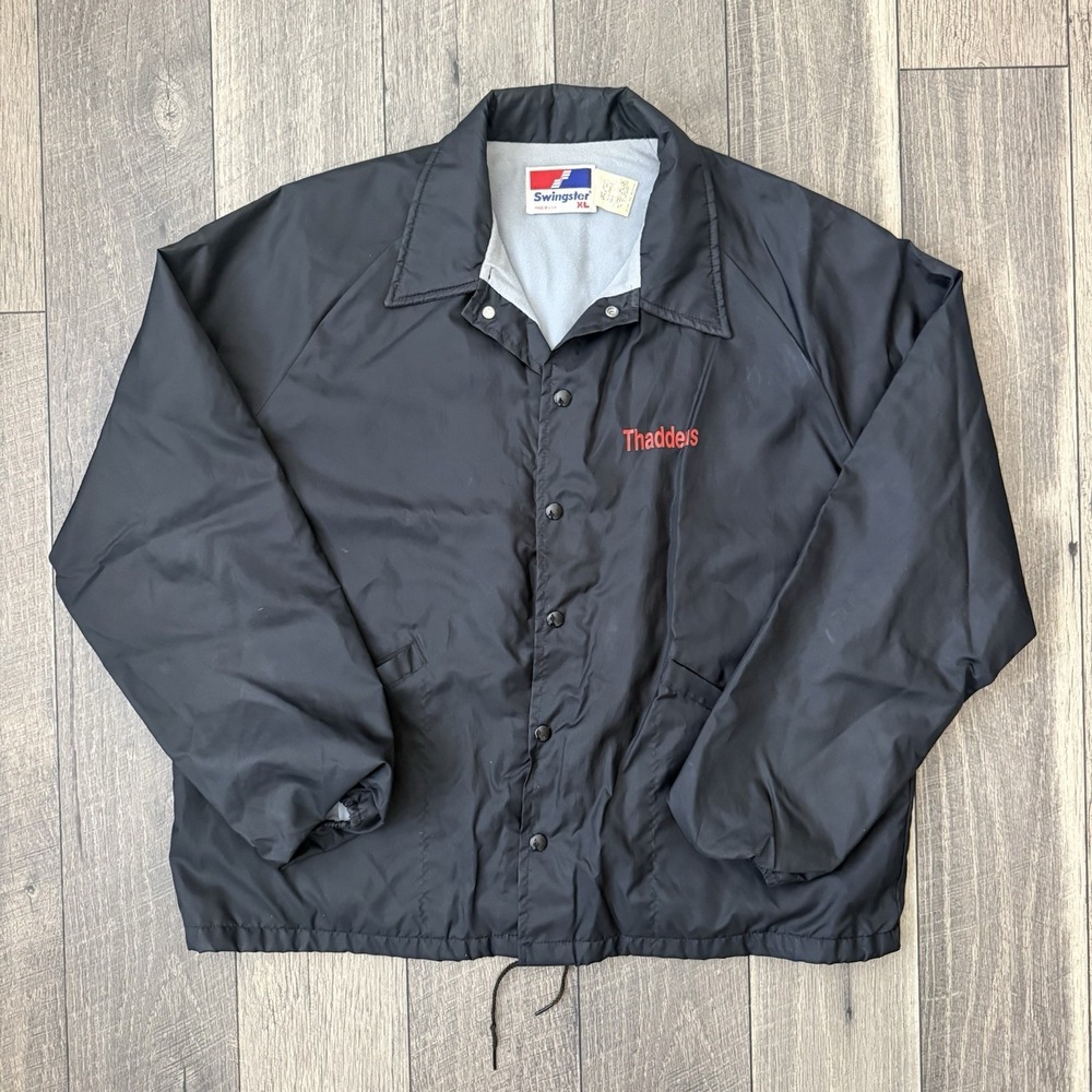 VTG Swingster USA Coach Jacket XL Fleece Lined Studio Three Productions Oakland